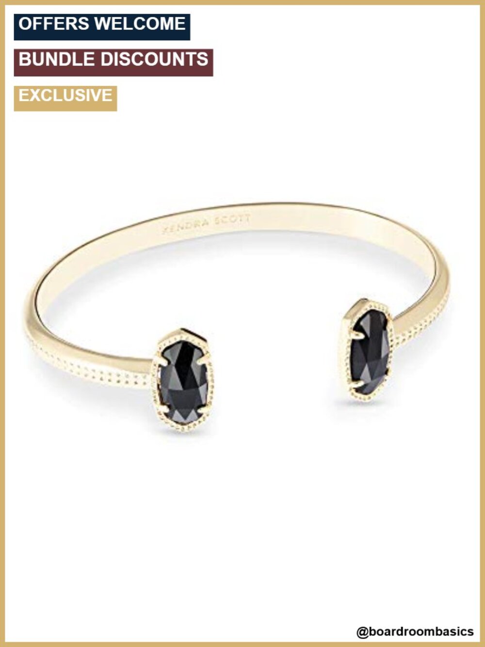 Kendra Scott Elton Cuff Bracelet for Women Adjustable Fashion Jewelry